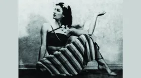 image of bella Lewitzky posed seated on the floor