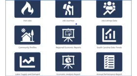 graphic of SC labor market data dashboard