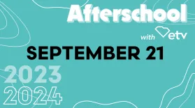 graphic showing the words 'Afterschool with ETV September 21'
