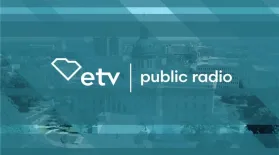 SCETV logo with statehouse in background