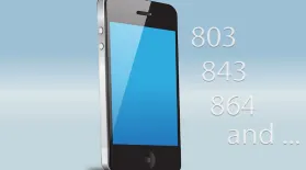 Growth in the Upstate is exhausting the 864 area code. The number could max out by the end of next year. 