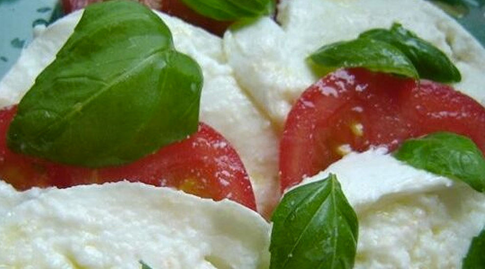 Caprese salad. Tricolor.